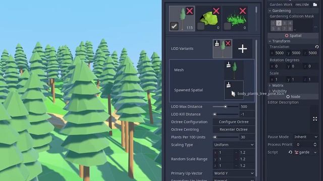 Spatial Gardener Plugin - Foliage Painting in Godot смотреть онлайн