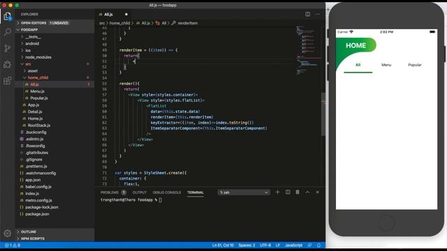 UI/UX Design Food App (Part 1) | React Native Tutorial for beginner смотреть онлайн