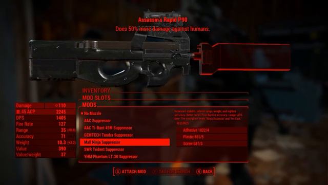 Fallout 4 Mod Showcase - FN P90 смотреть онлайн