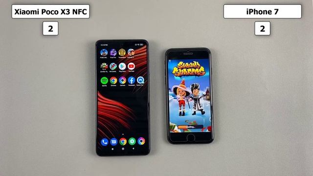 Xiaomi Poco X3 NFC vs iPhone 7 Speed Test, Display Test, Camera Test смотреть онлайн
