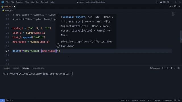 Kiểu Dữ Liệu Tuple trong Python #python #tuple #pythonforbeginners #pythontutorial #pythocoding смотреть онлайн