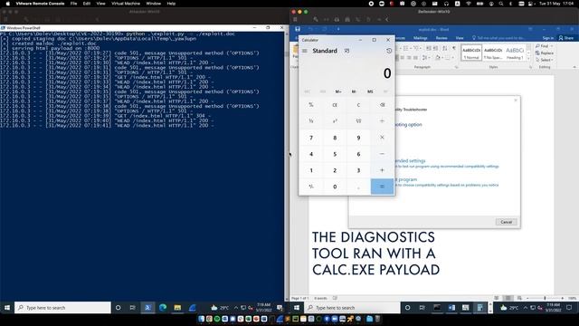 Demonstration of Attack Exploiting CVE-2022-30190 смотреть онлайн