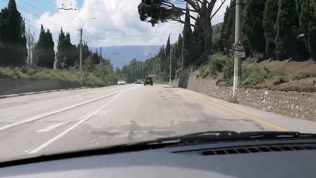 Крым дорога на Ай Петри из Судака...на Lada Vesta Sw Cross смотреть онлайн