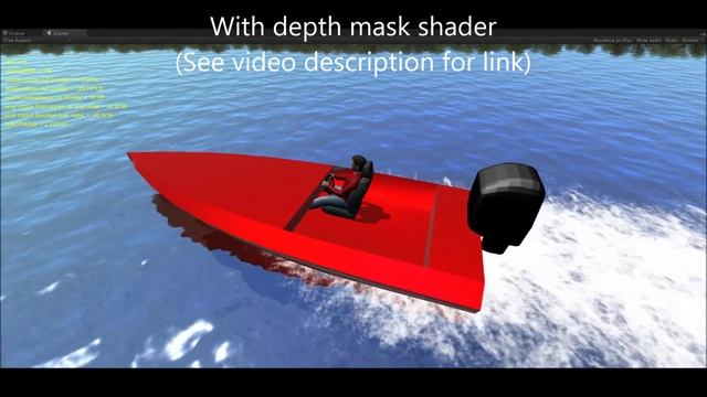 Unity 5 Pro boat simulator - depth mask for water surface removal смотреть онлайн