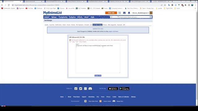 How to Make a Custom List on MAL with CSS смотреть онлайн