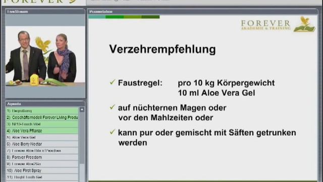 Verzehrempfehlungen Aloe Vera Gel Forever Living Products.mp4 смотреть онлайн