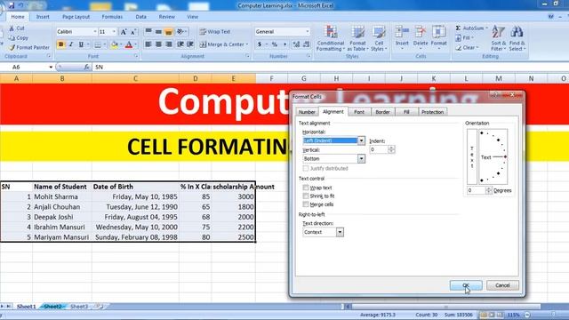 Cell Formatting in Ms Excel in Hindi | Cell Formatting in Excel | Format Cell in Excel With Color смотреть онлайн