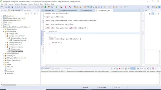Spring boot CRUD operation project with MySQL + Hibernate + Spring JPA using Postman смотреть онлайн