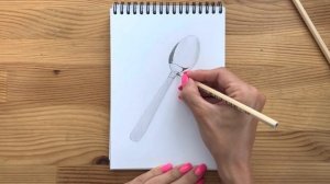 Как нарисовать ложку карандашом | Рисунок для начинающих поэтапно