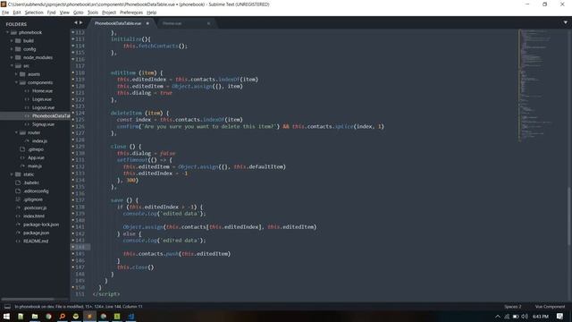 CRUD on Vuejs with Vuetify смотреть онлайн