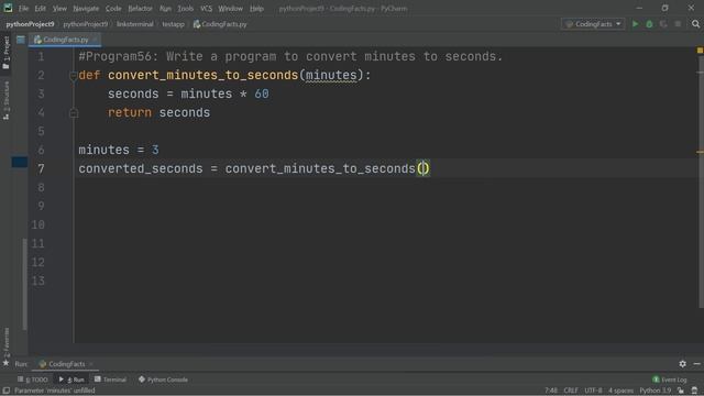 Convert Minutes To Seconds | Program 56 | Solutions For Python 100 Exercises | CodingFacts смотреть онлайн