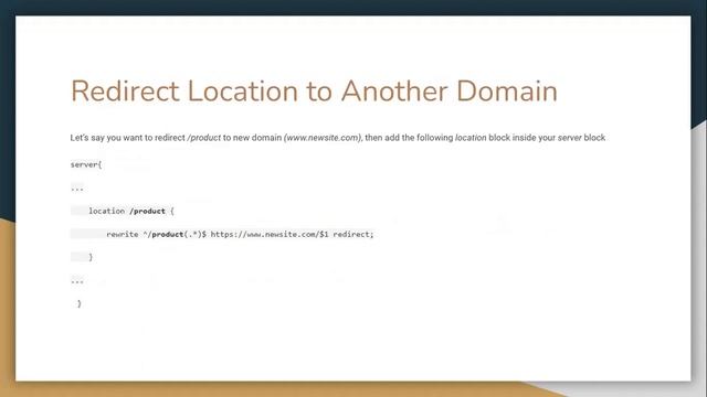 How to Redirect Location to Another Domain in NGINX смотреть онлайн