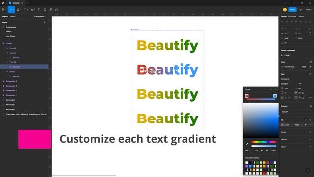 How to create Gradient Text Animations in Figma #Figma смотреть онлайн
