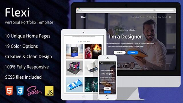 Flexi - Personal Portfolio HTML5 Template | Themeforest Website Templates and Themes смотреть онлайн