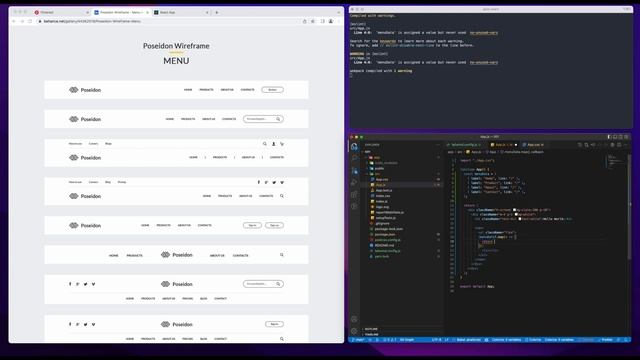 Simple web menu ui with react js & tailwind css [easy code for beginner] смотреть онлайн