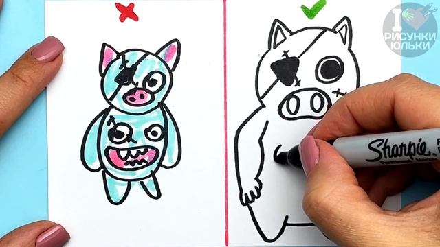 Как Нарисовать Страшного Шефа из Garten Of Banban 3 правильно и неправильно смотреть онлайн