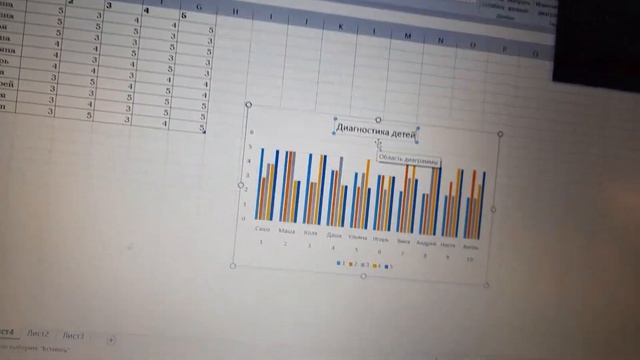Таблица и диаграмма по диагностики детей(информатика) смотреть онлайн