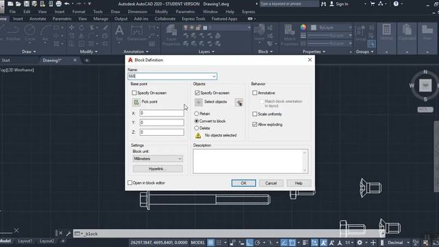 How to create block , insert block and edit block in Autocad 2020 tutorial in hindi смотреть онлайн