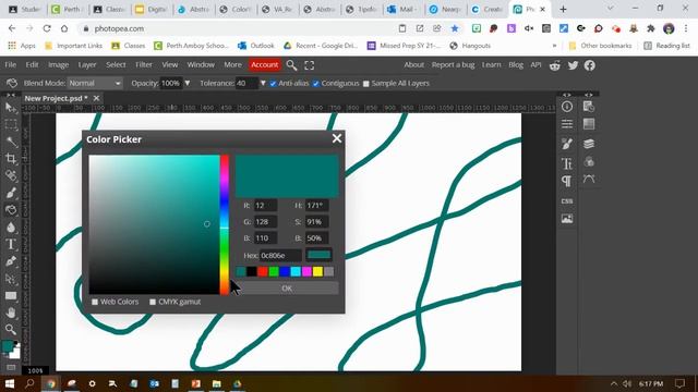 Using hex codes to select colors in Photopea смотреть онлайн