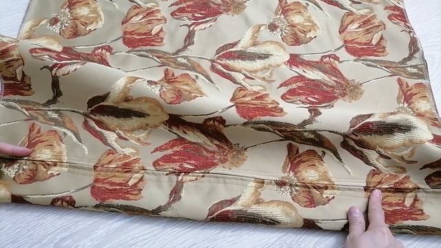 Как сшить наволочку с молнией на диванную подушку 70 х 70 смотреть онлайн