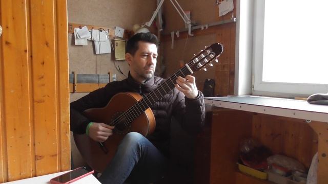 Исполнение Андреем Балалиным на готовой гитаре музыкальной пьесы-часть 3(видео №806). смотреть онлайн