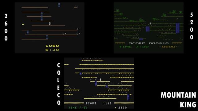 All Atari 2600 Vs 5200 Vs Intellivision Vs Colecovision Games Compared Side By Side