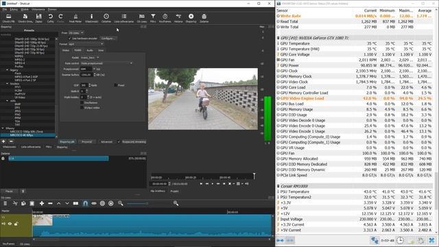 SHOTCUT Video Editor - NVENC HEVC, x265, h265 4K 60fps rendering acceleration TEST смотреть онлайн