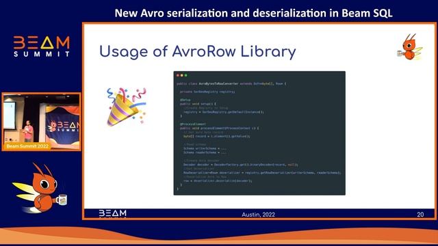 Beam Summit 2022 - New Avro serialization and deserialization in Beam SQL смотреть онлайн