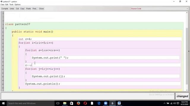Number Pattern with Space - Program 5 (Logic) in Java By Piyush Sir смотреть онлайн