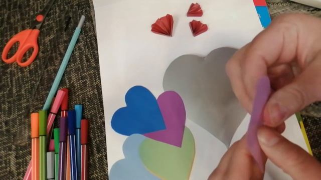 Валентинка. Поделка ко дню св. Валентина. Мамы и дети. смотреть онлайн