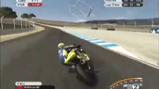 MotoGP 08 PC gameplay - Laguna Seca (MAD ride) смотреть онлайн