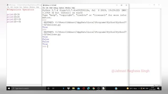 Comparison Operators in Python || Comparison operators in Telugu #python #pythonprogramming смотреть онлайн