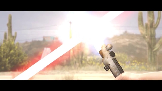 Поединок из GTA V на световых мечах смотреть онлайн