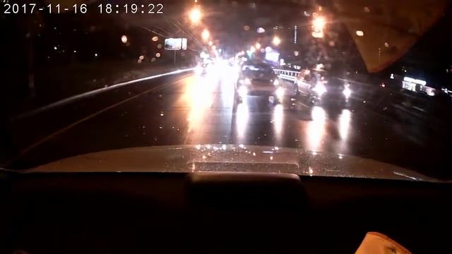 Neoline G-Tech X53 - пример ночной съемки, задняя камера смотреть онлайн