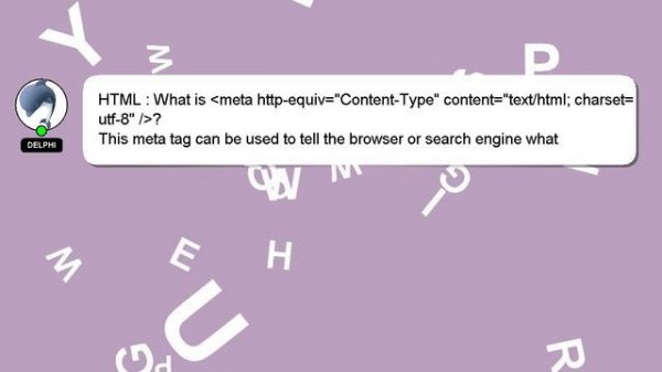 HTML : What is  meta http-equiv="Content-Type" content="text/html; charset=utf-8" / ?