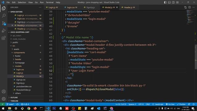 Login and Signup Modal in React Redux | Redux Shopping Cart | Part 45 смотреть онлайн