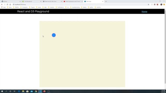 Data Visualization With D3 and React-5: Basic Mouse Events - Clicking and Dragging смотреть онлайн