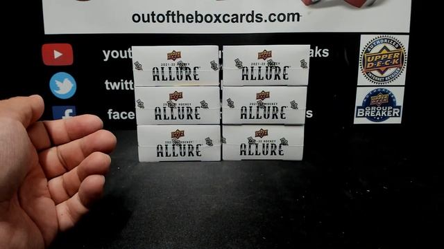 Out Of The Box Group Break #13280- 2021-22 Upper Deck Allure (10 Box) Case Team Random смотреть онлайн