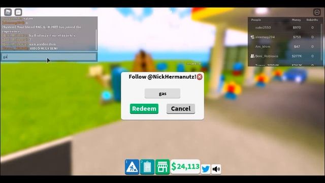 ROBLOX GAS STATION SIMULATOR CODES ...