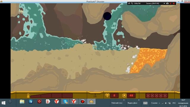 Играем в игру под названием "PixelJunk Shooter" #1 смотреть онлайн
