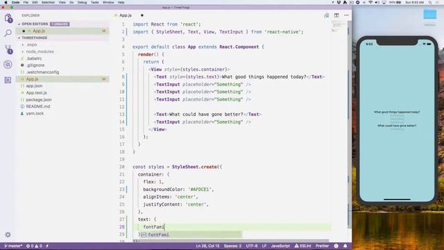 Your First React Native App - Part 3 (Form-building) смотреть онлайн