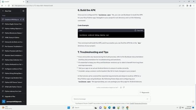 List of buildozer requirements to build an apk for Kivy Python app смотреть онлайн
