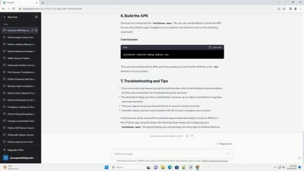 List of buildozer requirements to build an apk for Kivy Python app