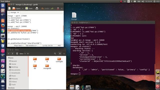 [MongoDB - Ubuntu] How to set up a mongodb sharded cluster & check auto balancer between 2 shard смотреть онлайн