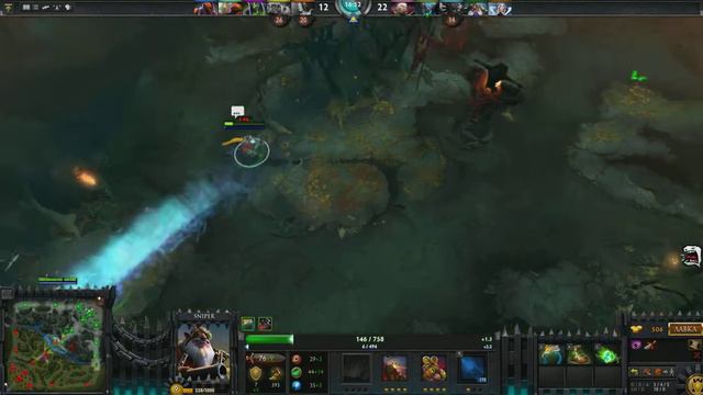 Прикольная игра за снайпера)Sniper dota 2 Guide)Снайпер Гайд Дота 2) смотреть онлайн