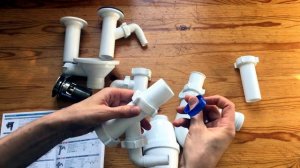 Установка отводов для стиральных машин А-4154, А-4155 и А-4176 к сифонам.