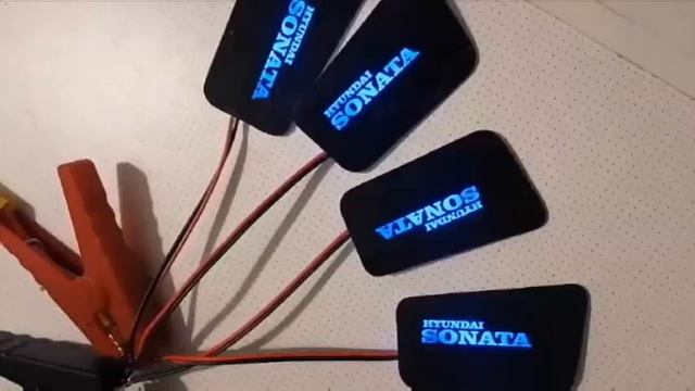 Подсветки ручек дверей салона автомобиля Hyundai Sonata смотреть онлайн