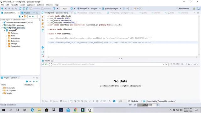 Curso DBeaver - Restaurar una base de datos postgres смотреть онлайн