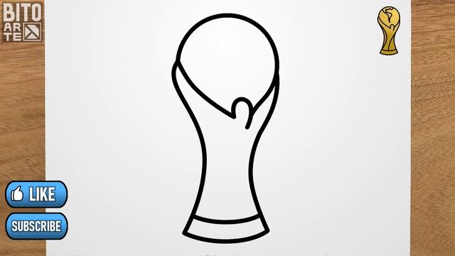 Как нарисовать Кубок мира ФИФА (трофей) смотреть онлайн