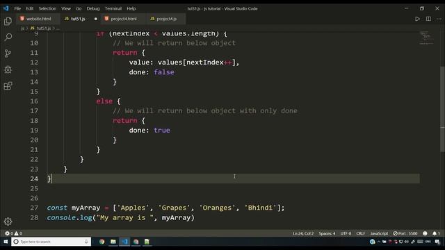 Iterators in JavaScript | JavaScript Tutorial In Hindi #51 смотреть онлайн